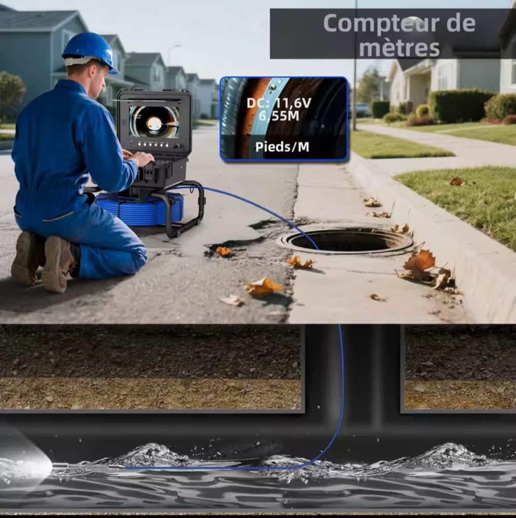 Location caméra inspection endoscopique pro 20m étanche, Bricolage & Construction, Enlèvement, Comme neuf