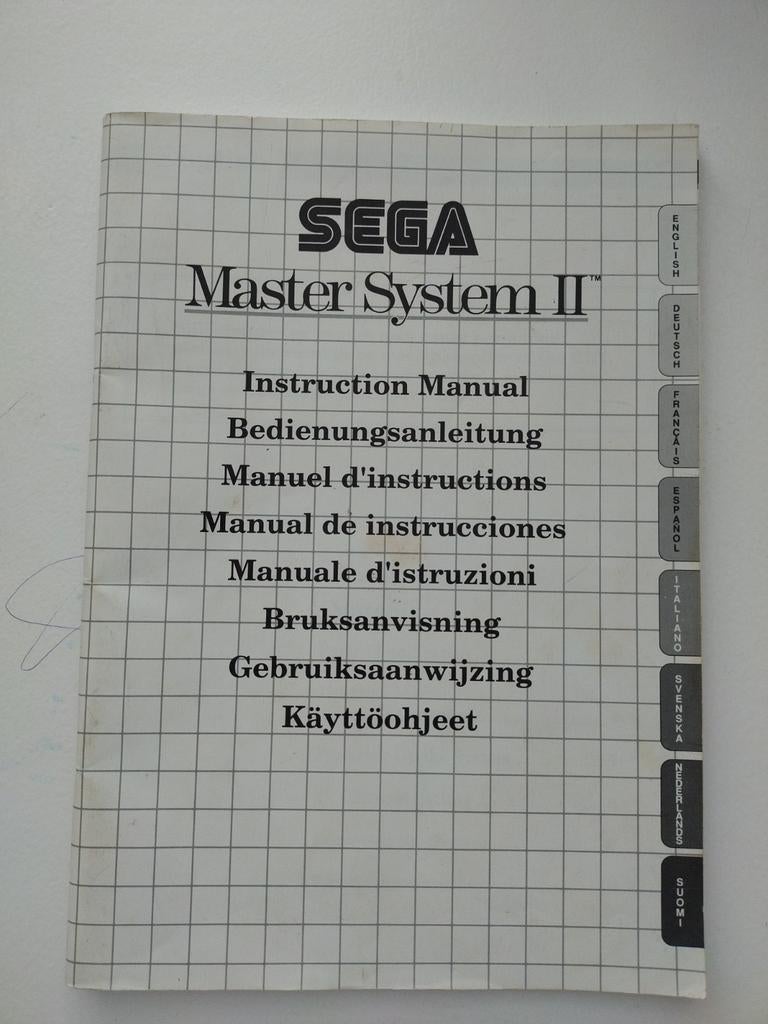 Sega Master System 2 Instruction Manual, Games en Spelcomputers, Ophalen of Verzenden, Master System