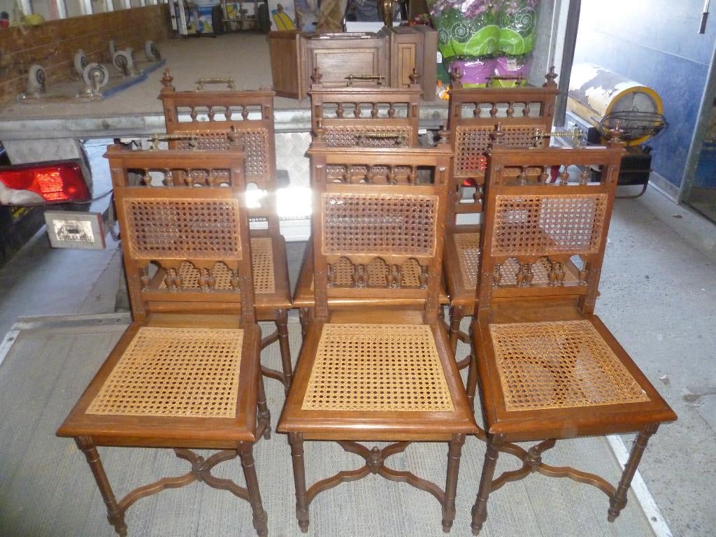 6 MECHELSE STOELEN, Antiek en Kunst, Ophalen