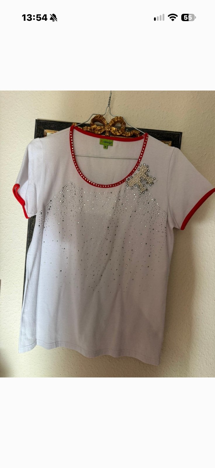 K design t shirt maat M, Maat 38/40 (M), Wit, Ophalen of Verzenden, Zo goed als nieuw