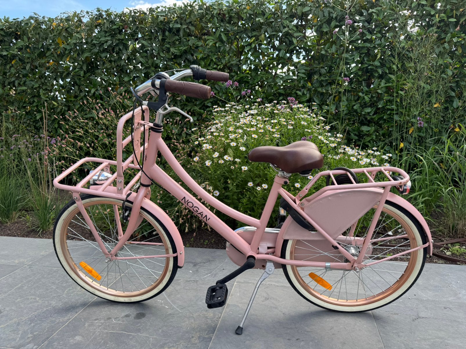 Nogan Vintage N3 22 inch kinderfiets Mat Roze, Ophalen, Zo goed als nieuw, 22 inch