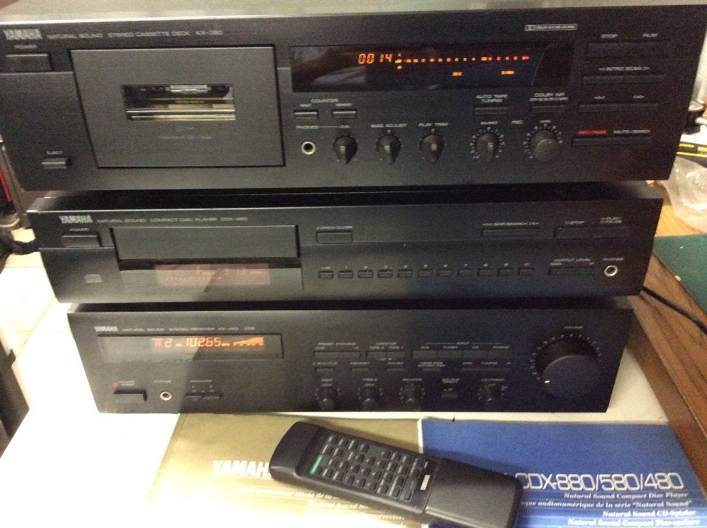 Stereoinstallatie Yamaha  met handleidingen, Autres marques, Enlèvement ou Envoi, Lecteur CD, Comme neuf