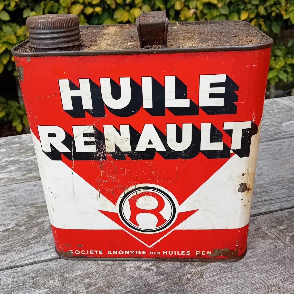 Bidon d'huile Vintage Huile Renault 5L, Collections, Enlèvement ou Envoi, Utilisé