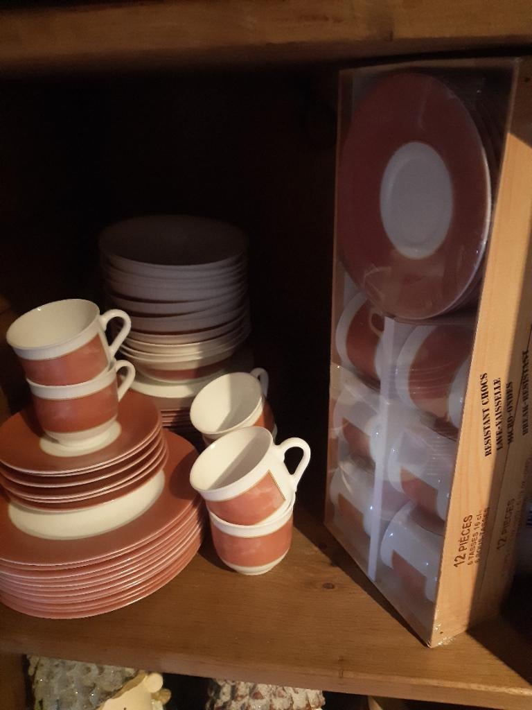 Servies Arcopal vintage, Huis en Inrichting, Keuken | Servies, Ophalen, Nieuw, Overige stijlen, Porselein