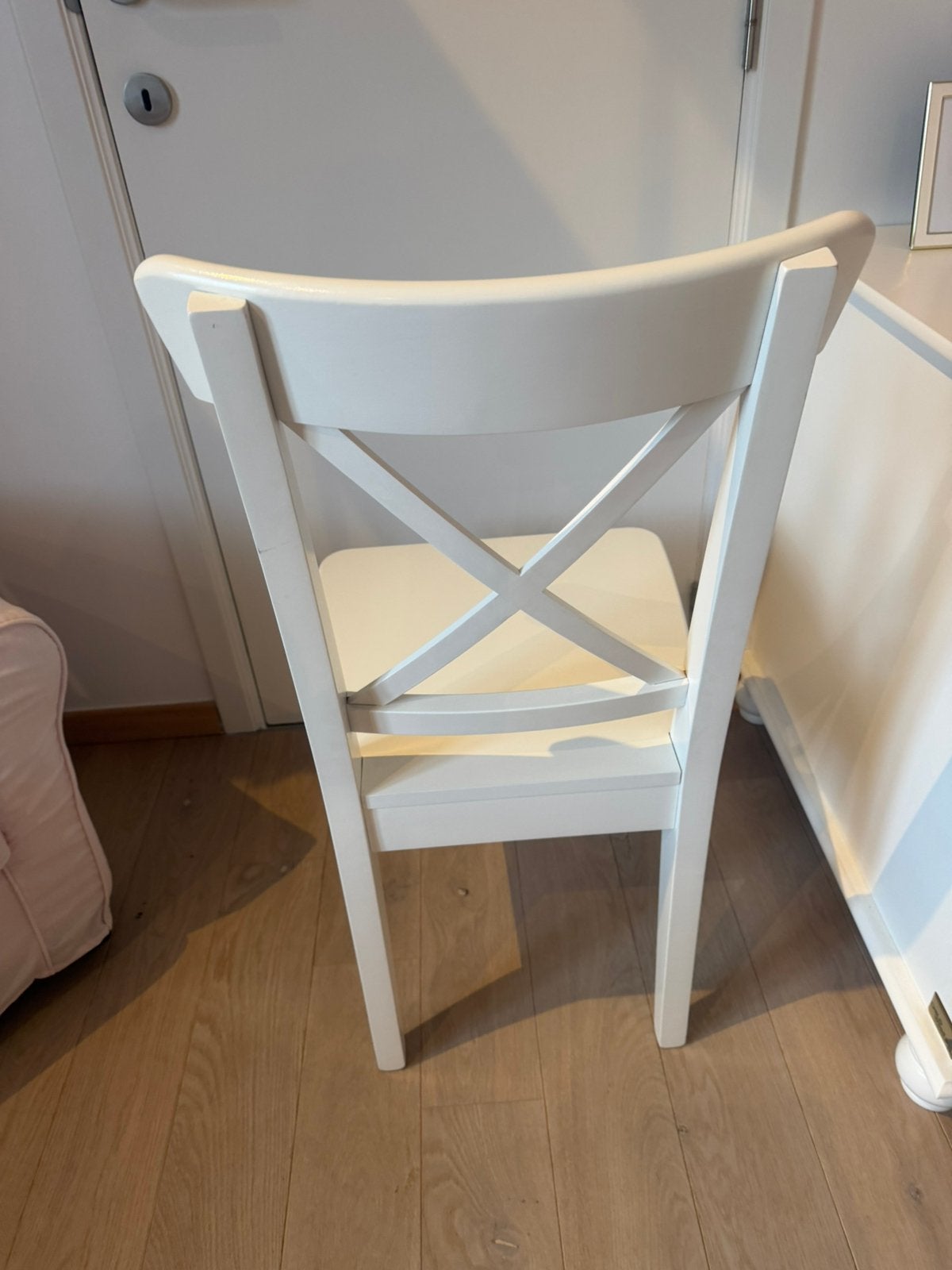 Chaise blanc, Maison & Meubles, Enlèvement, Comme neuf, Blanc