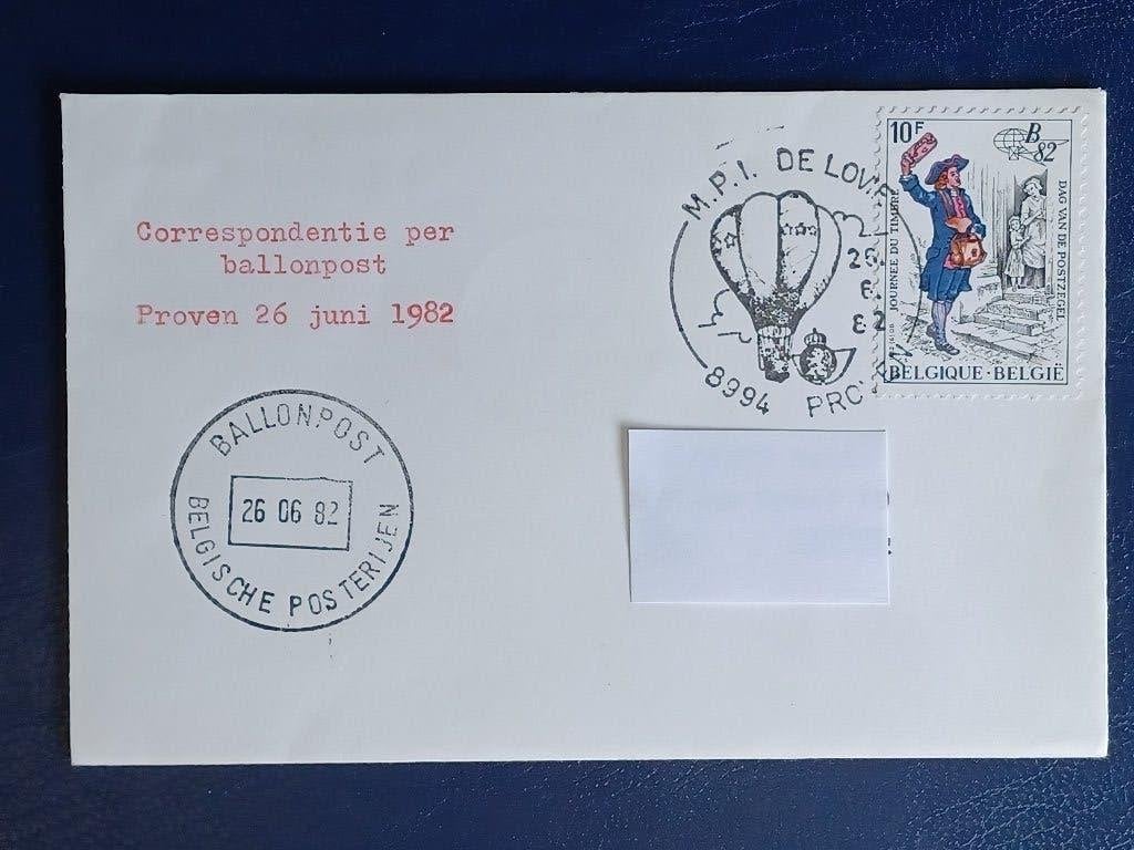 Postzegels Belgie - Ballonpost, Postzegels en Munten, Postzegels | Europa | België, Ophalen of Verzenden, Gestempeld