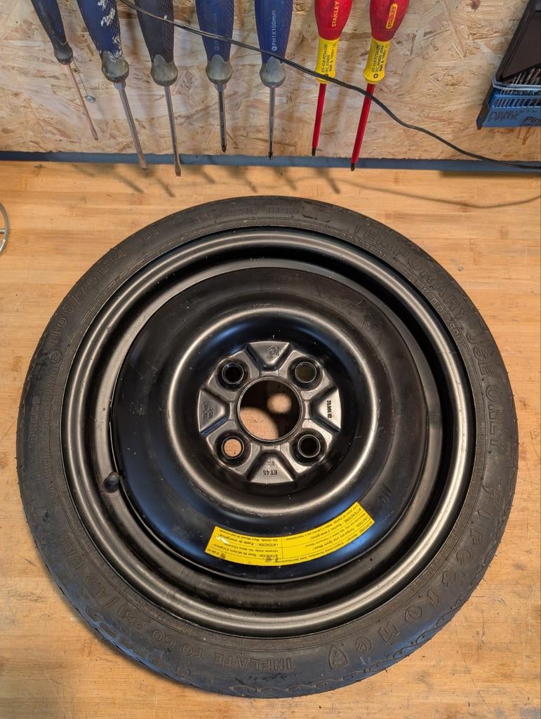 Reservewiel - 4x100 r14 - volkswagen, Auto-onderdelen, Ophalen, Gebruikt, Volkswagen