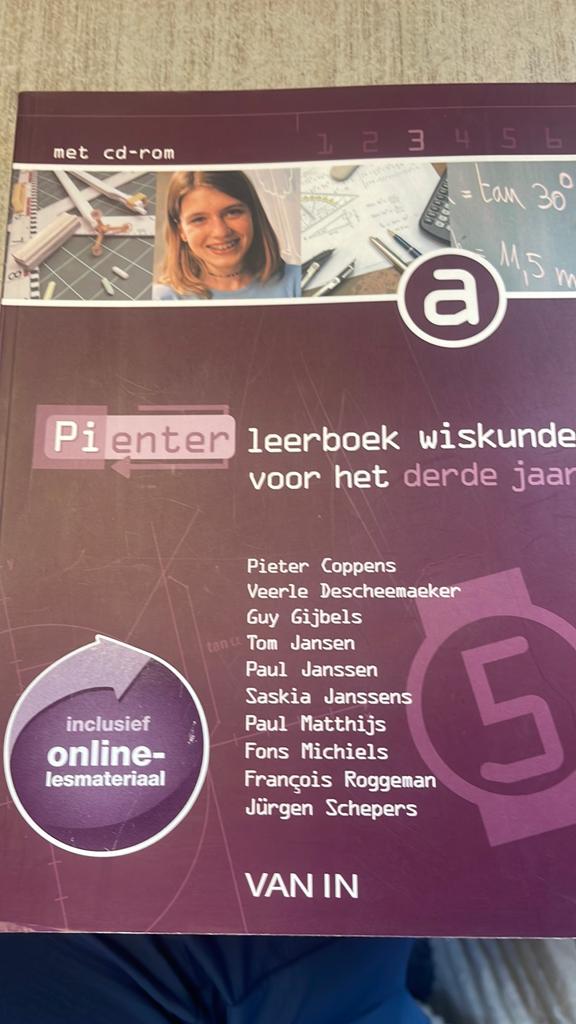 Leerboek wiskunde derde jaar, Boeken, Schoolboeken, Ophalen of Verzenden, Wiskunde A