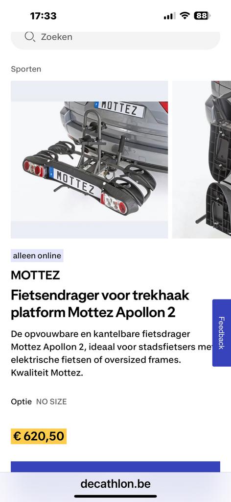 Fietsendrager 2 fietsen!, Ophalen, 2 fietsen, Zo goed als nieuw