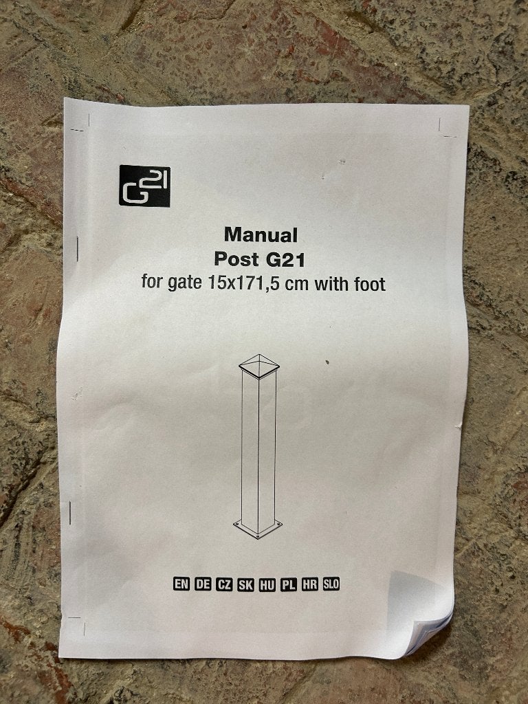 poortpaal Aluminium 15 x 15 x 172  - 2 stuks, Ophalen, Draaipoort, 150 tot 200 cm, Nieuw
