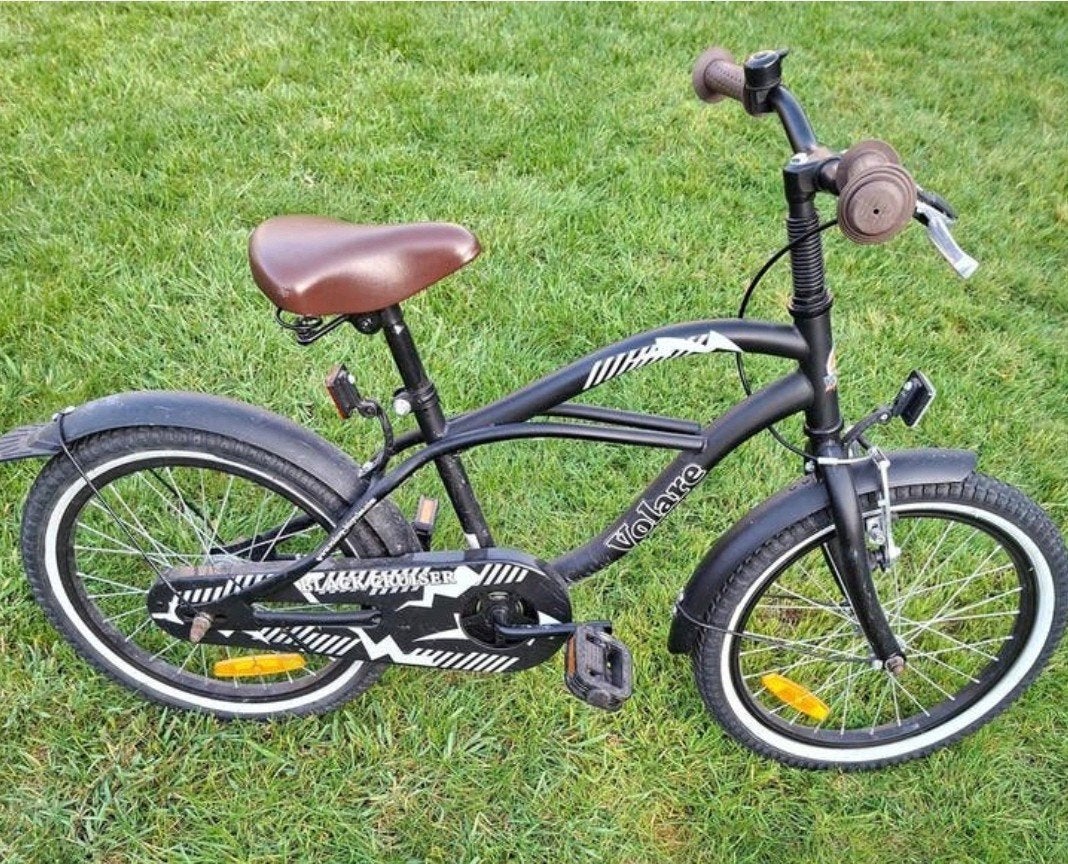 Kinderfiets Volare black cruiser 18inch, Ophalen, Terugtraprem, Gebruikt, Heren