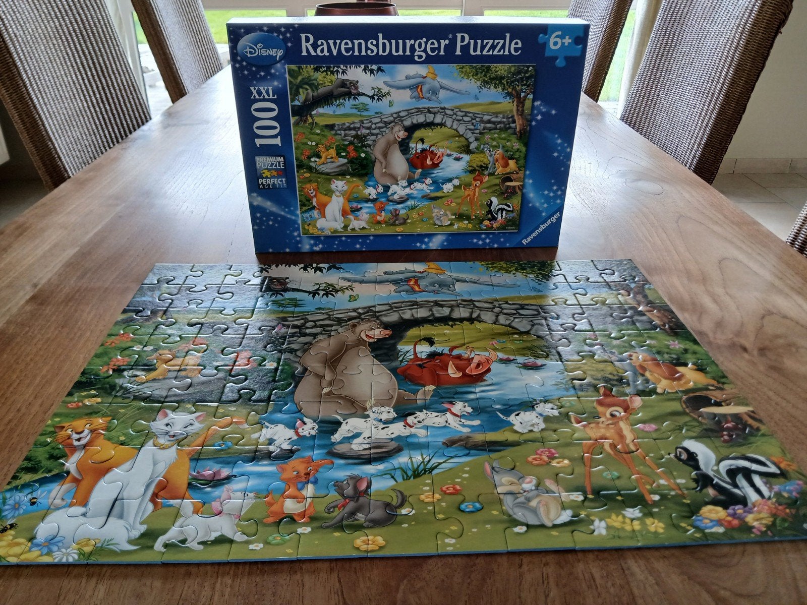 Disney Dierenpret – Ravensburger XXL Puzzel 100 Stukjes, Ophalen, Minder dan 500 stukjes, Zo goed als nieuw