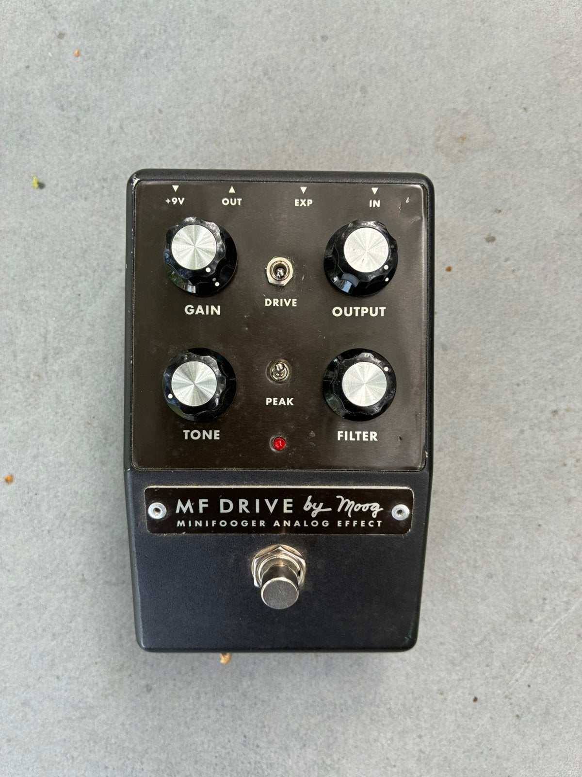 Moog MF drive, Ophalen, Gebruikt