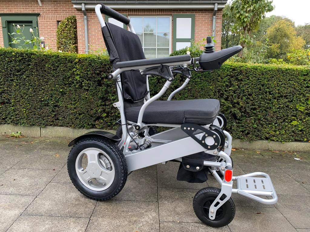 Plooibare Electrische Rolstoel Opvouwbaar rolwagen topstaat, Ophalen of Verzenden, Elektrische rolstoel