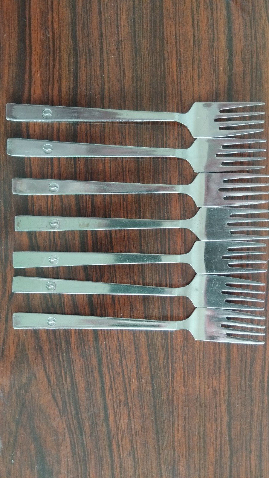 Couverts SABENA 7 fourchettes en inox, Collections, Enlèvement ou Envoi, Comme neuf, Autres types