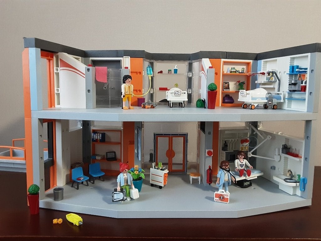 Hôpital Playmobil - comme neuf, Enlèvement ou Envoi, Comme neuf, Kit complet, Bâtiment