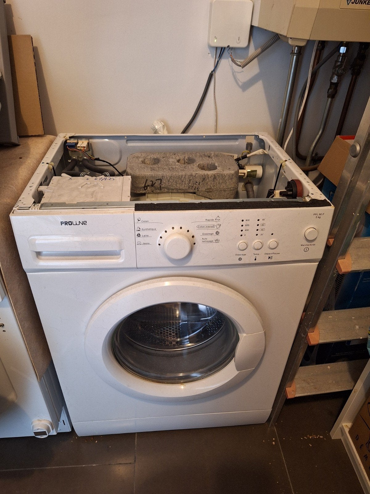 Proline PFL 80 F wasmachine, Ophalen, Minder dan 85 cm, 4 tot 6 kg, Minder dan 1200 toeren