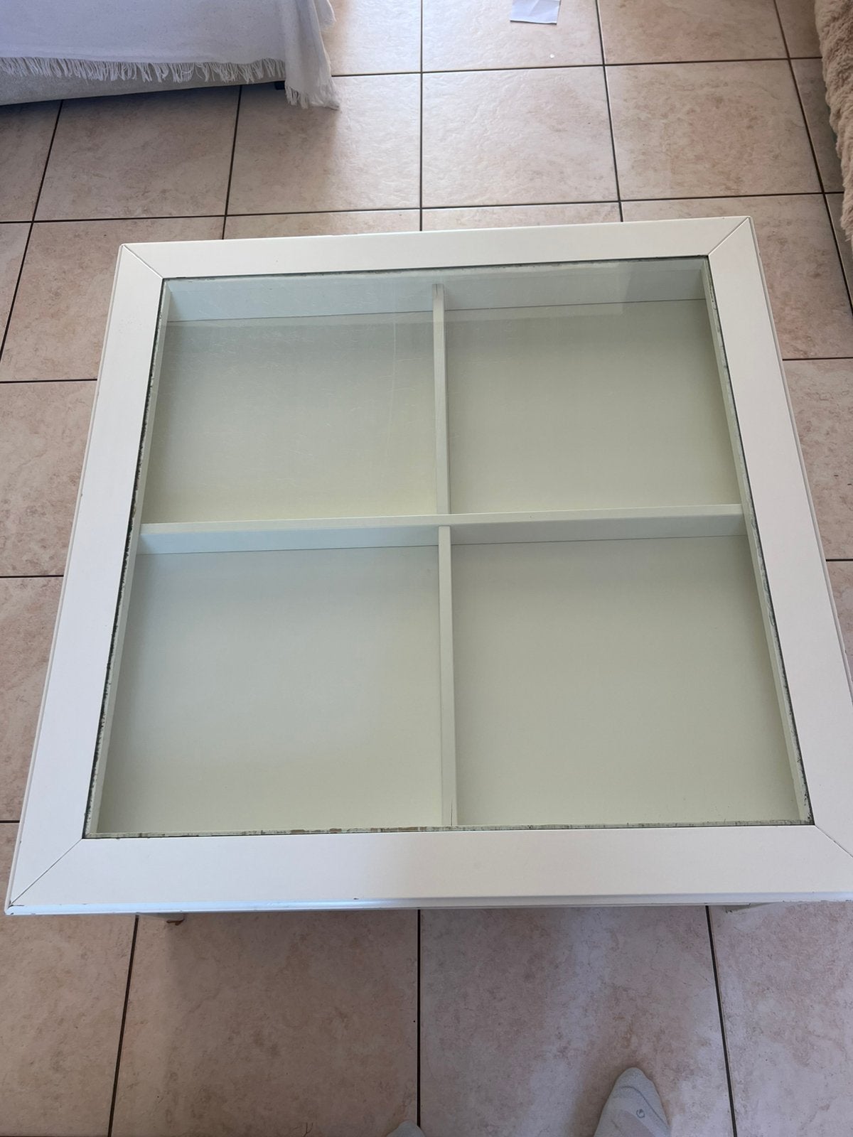 Table basse, Maison & Meubles, Tables | Tables de salon, Enlèvement, Utilisé, Verre