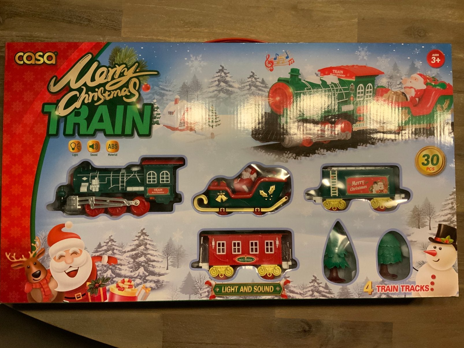 Leuke kersttrein met licht en geluid 30 delig NIEUW, Huis en Inrichting, Ophalen of Verzenden, Nieuw