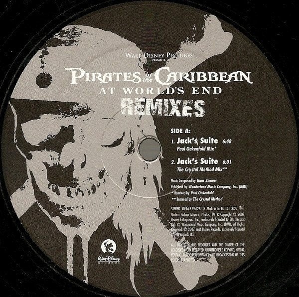 Hans Zimmer - Jack's Suite (Remixes), Ophalen of Verzenden, Zo goed als nieuw, 12 inch, Trance