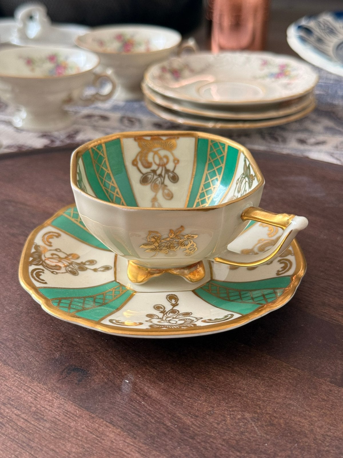 Tasse + sous-tasse Edelstein Bavaria – Vintage, Enlèvement ou Envoi