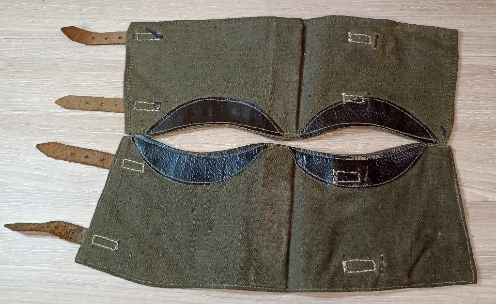 Paire de guêtres Allemandes Originales 1939-1945 ww2, Ophalen of Verzenden, Landmacht, Overige typen