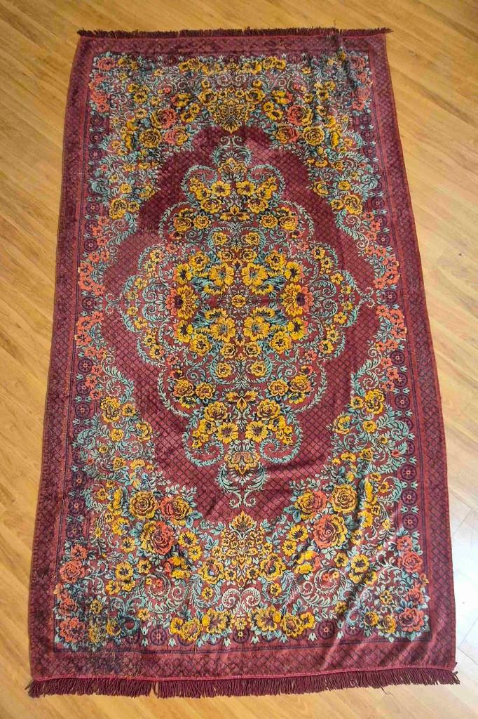 Grand Foulard rouge et jaune 249/137 cm, Envoi, Utilisé