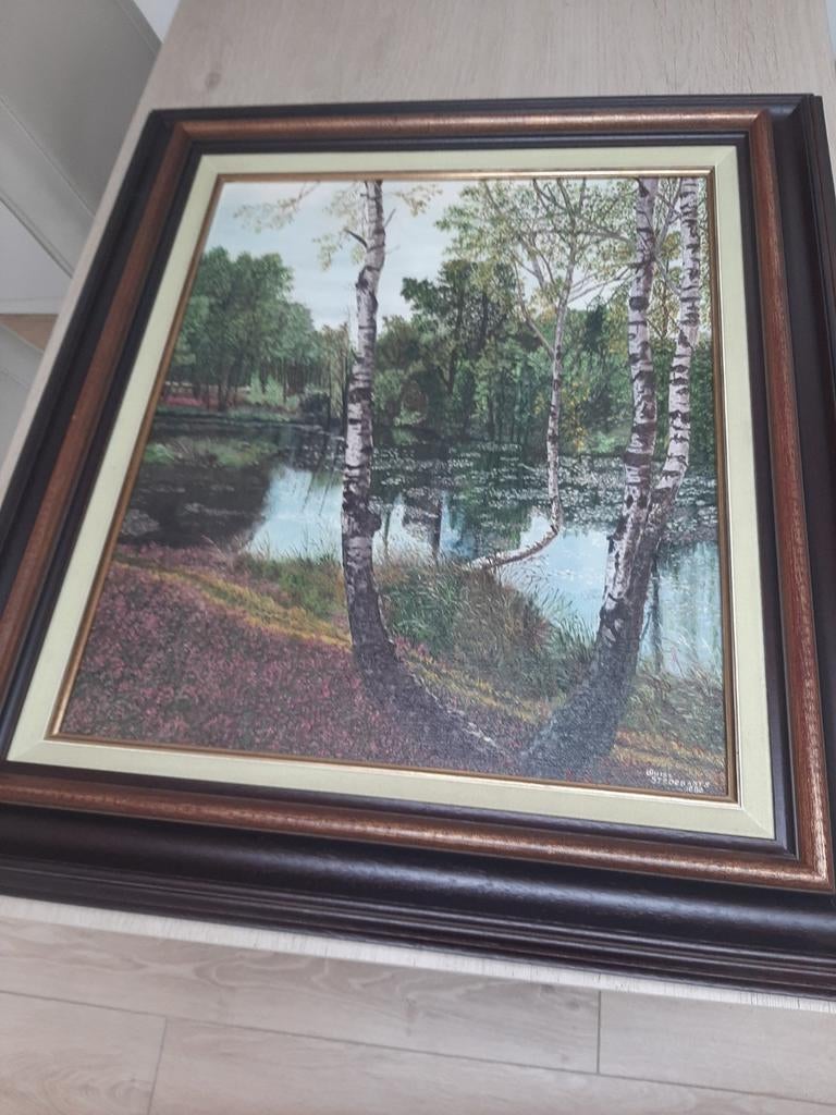 Schilderij (reproductie) van Louise Stroobants, Antiek en Kunst, Ophalen