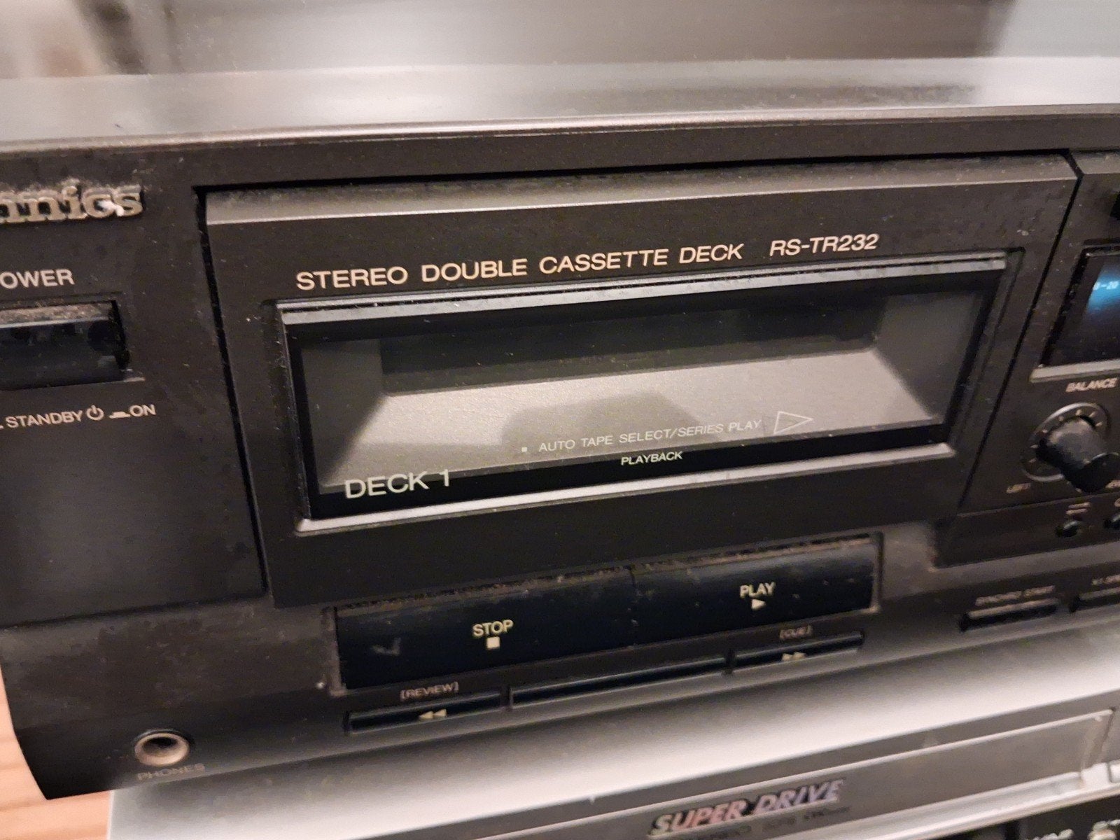 Platine stéréo à double cassette Technics RS-TR232, Enlèvement ou Envoi