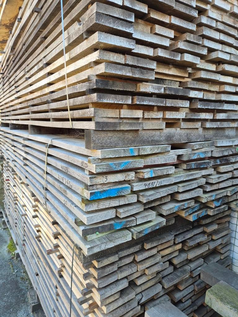 Eiken planken per pak, Jardin & Terrasse, Poteaux, Poutres & Planches, Planches, Enlèvement