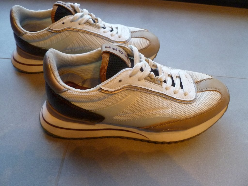 Hoff sneakers wit/beige/bordeaux - 36 - goede staat, Kleding | Dames, Hoff, Wit, Ophalen of Verzenden, Sneakers