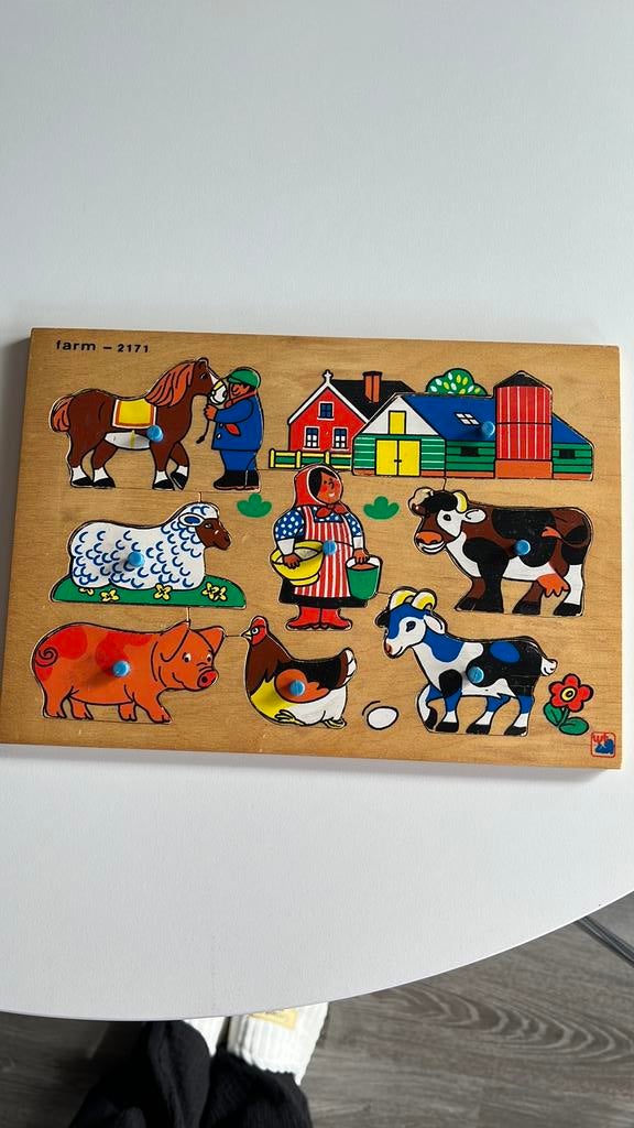 Puzzle la ferme, Enlèvement ou Envoi, Utilisé, 6 mois à 2 ans, Moins de 10 pièces