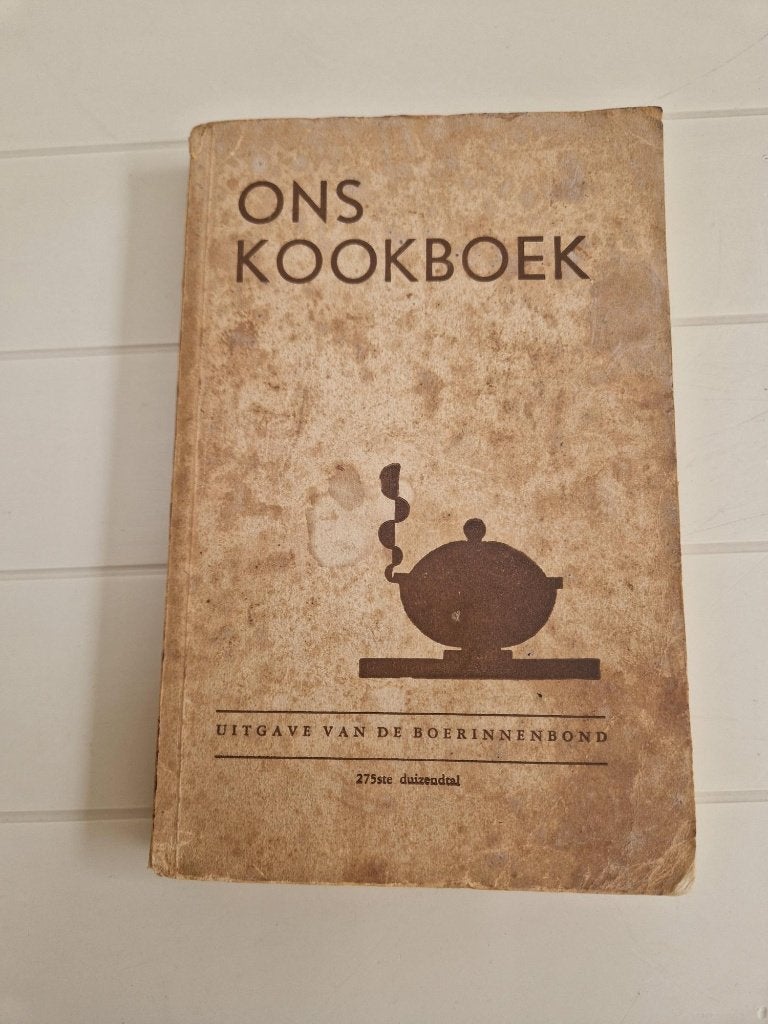 Authentiek Ons Kookboek ANNO 1952 Boerinnenbond, Boeken, Hoofdgerechten, Europa, Gezond koken, De boerinnenbond
