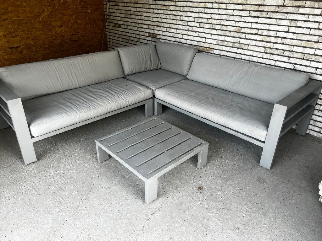 Loungezetel, Ophalen, Gebruikt, 6 zitplaatsen, Aluminium