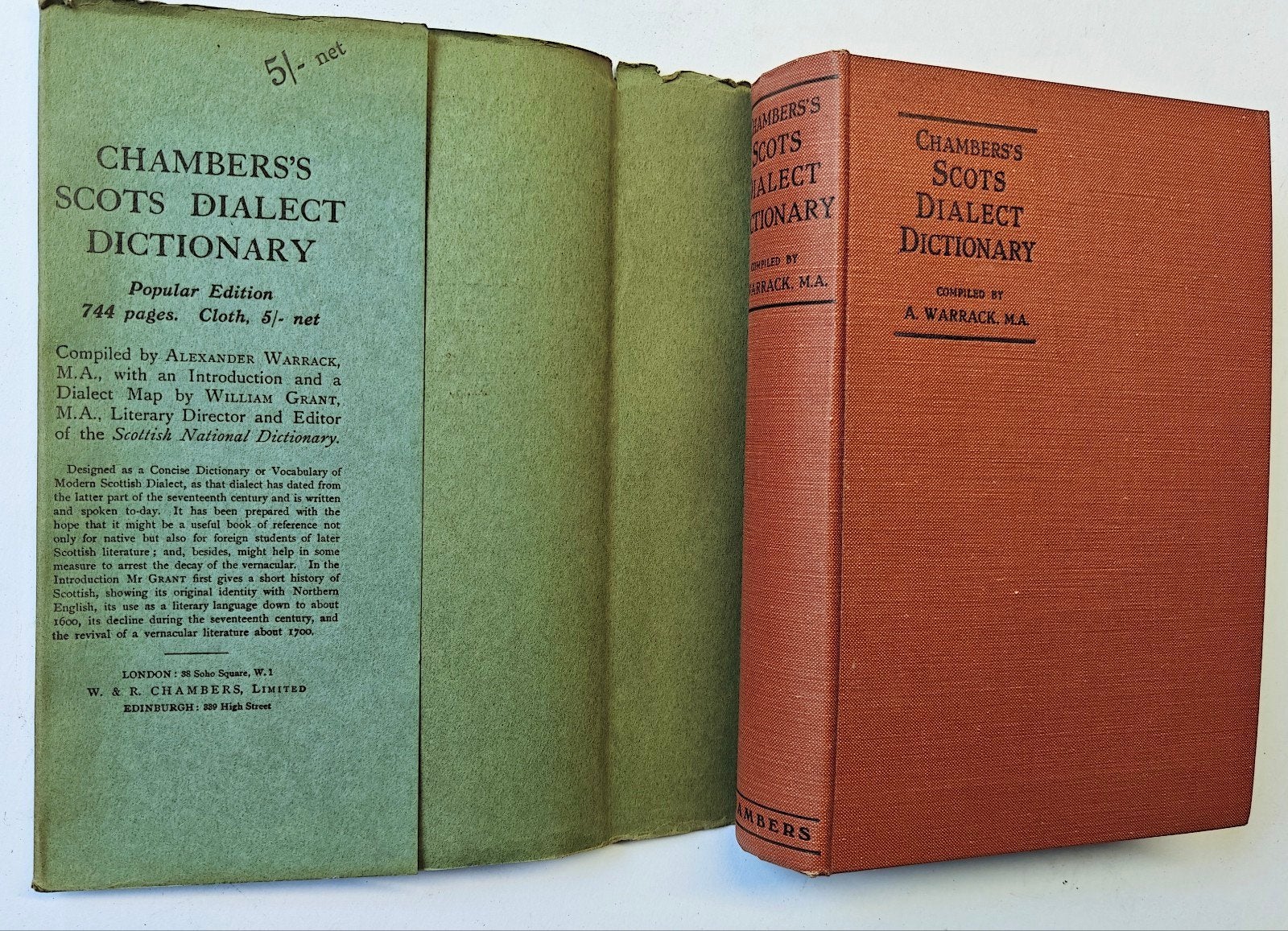 Dictionnaire du dialecte écossais, 1930., Enlèvement ou Envoi
