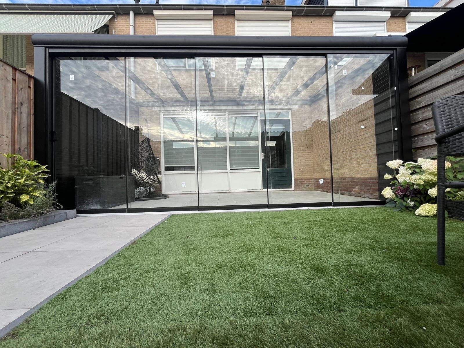 UNIEKE ZOMERactie-Veranda overkapping glazenschuifsand, Ophalen of Verzenden, Veranda