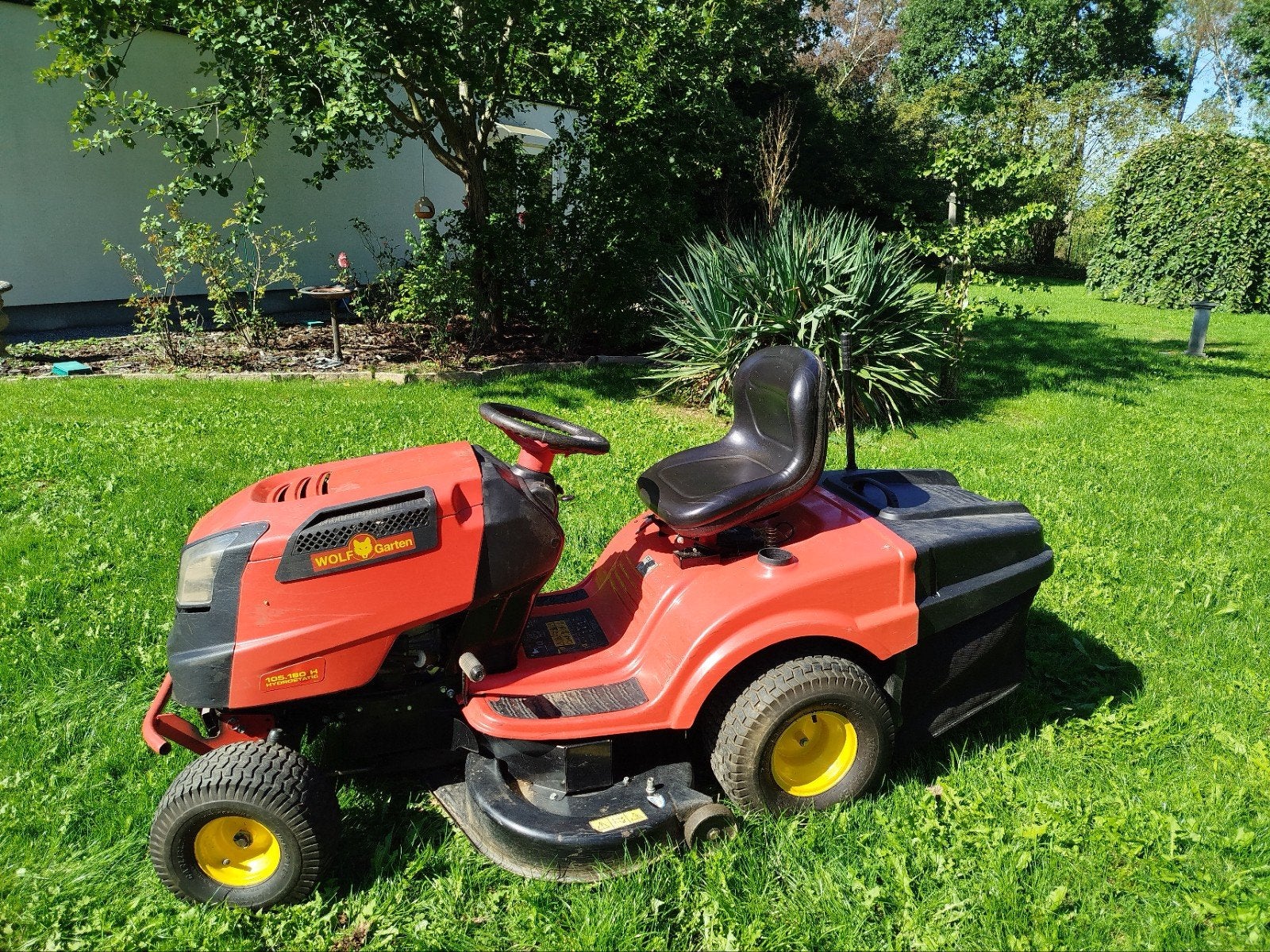 WOLF-Garten A 105.180 H Hydrostatic zitmaaier, Tuin en Terras, Ophalen, Opvangbak