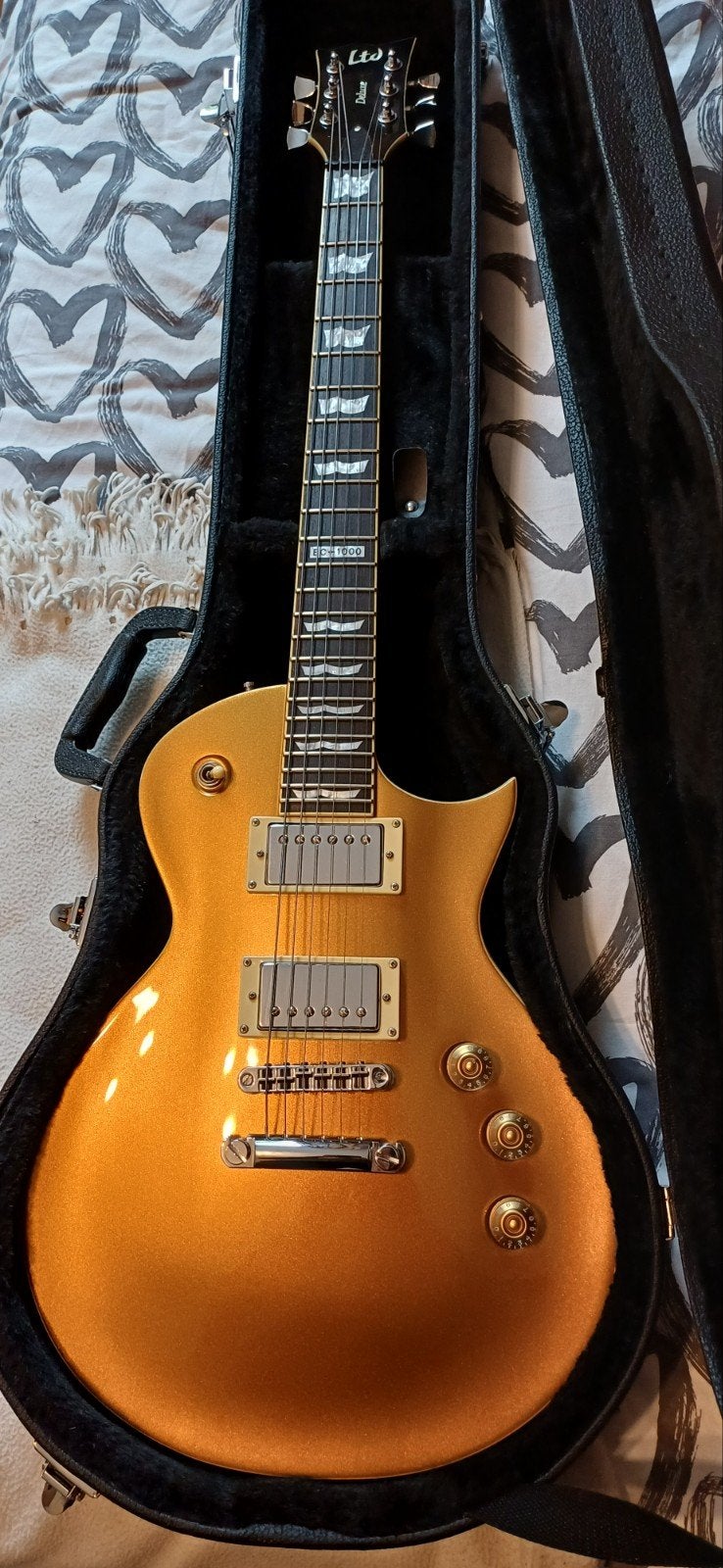 Esp Ltd EC 1000 Gold 900€, Enlèvement, Neuf, Solid body, Autres marques
