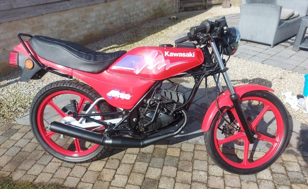 Kawasaki AR50 B-klasse, 14000km,oldtimer en zeer mooie staat, Enlèvement