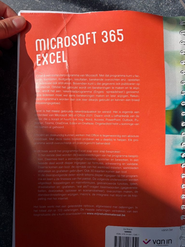 Microsoft 365: Excel, Ophalen, E-commerce en Internet, De Boeck, Zo goed als nieuw