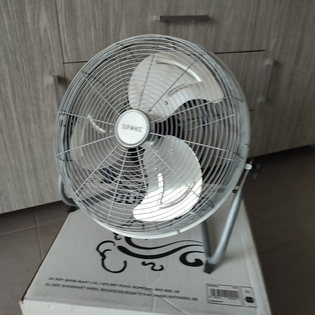 Ventilateur de sol Duronic FN16 75 W - Ø 40 cm - Comme neuf, Enlèvement, Comme neuf