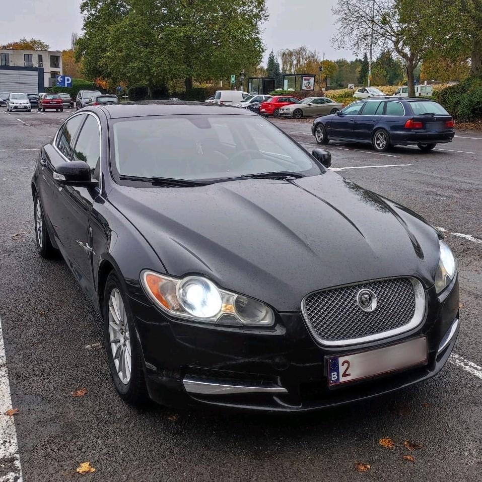 Jaguar XF 2.7 207cv V6 Diesel, prête à immatriculer, CT OK, Auto's, Automaat, Achterwielaandrijving, Zwart, Zwart