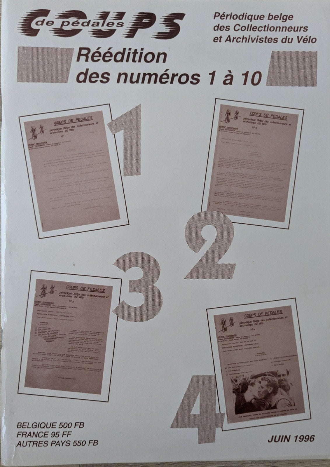 Coups de Pédales Réédition des numéros 1 à 10, Comme neuf, Course à pied et Cyclisme