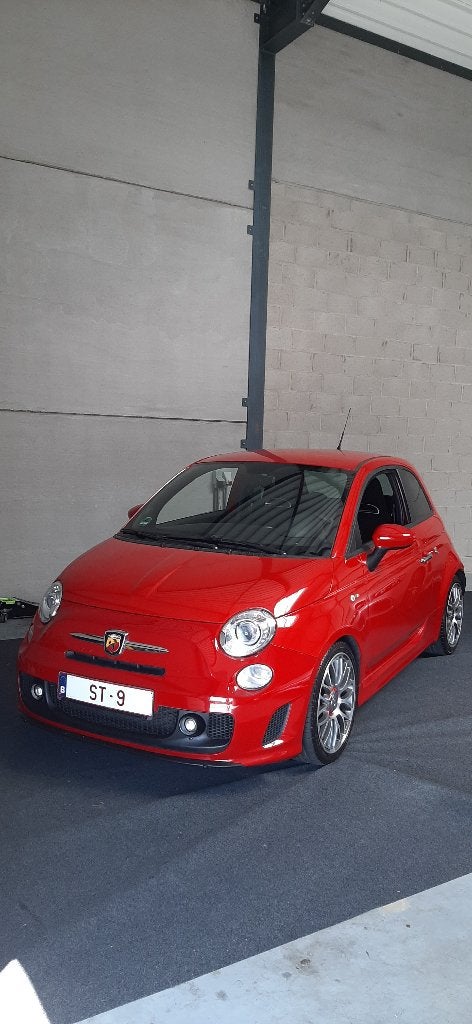 Abarth 500 1.4 T-JET 99 kw/135 pk 5-bak 140K 2011 Euro 5 KVV, Auto's, Voorwielaandrijving, Stof, Zwart, 4 cilinders