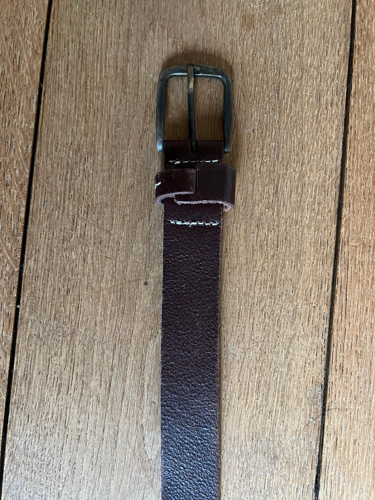 Lederen riem River Woods 70 cm, Enlèvement, Comme neuf, Ceinture, Marron
