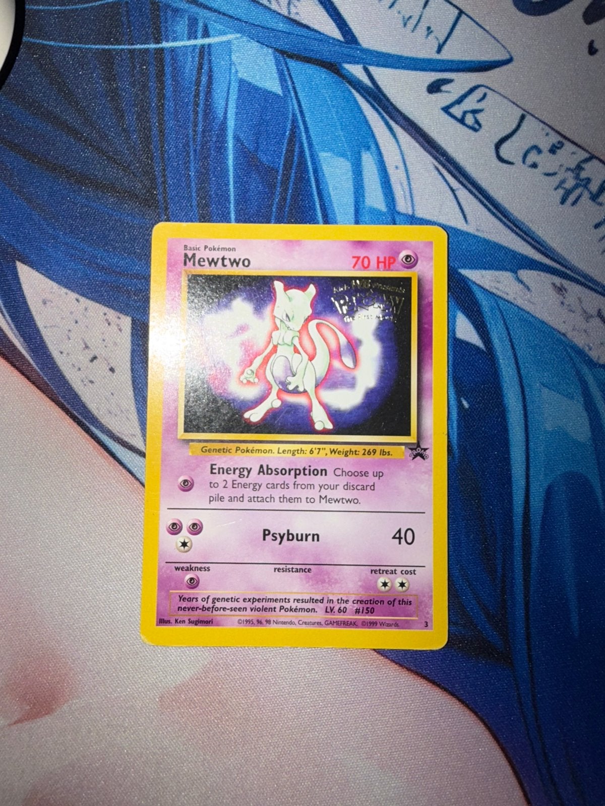 Mewtwo WoTC Stamped Movie Promo, Ophalen of Verzenden, Zo goed als nieuw