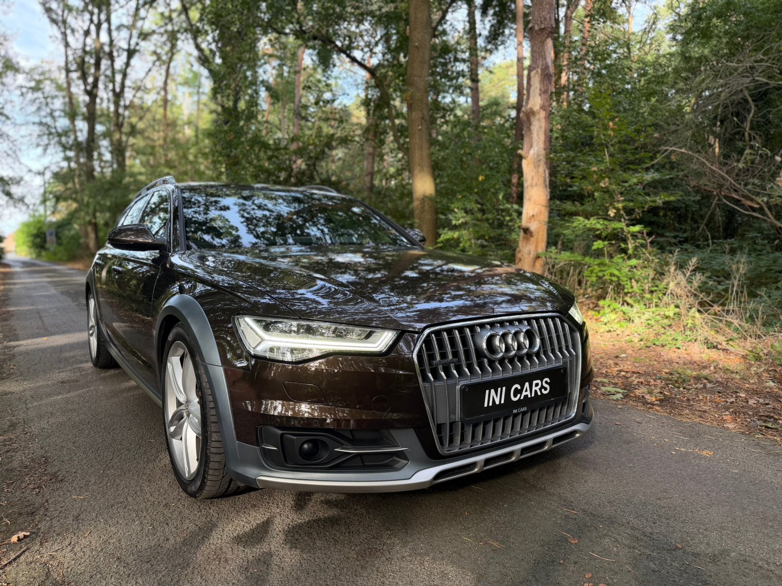 Audi A6 Allroad, Auto's, Automaat, Bruin, Leder, Bedrijf