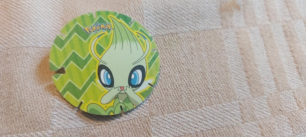 flippo pokemon chiki balls zeldzaam Celebi, Ophalen of Verzenden, Losse flippo's