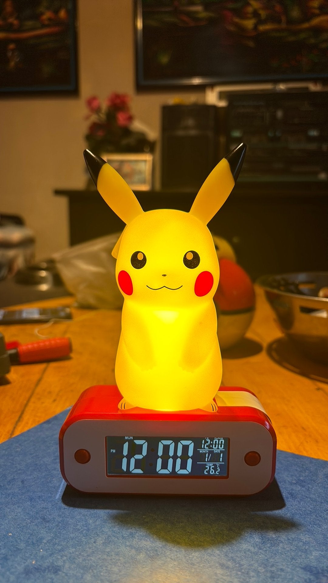 Pikachu wekker, Elektronische apparatuur, Wekkers, Ophalen, Zo goed als nieuw