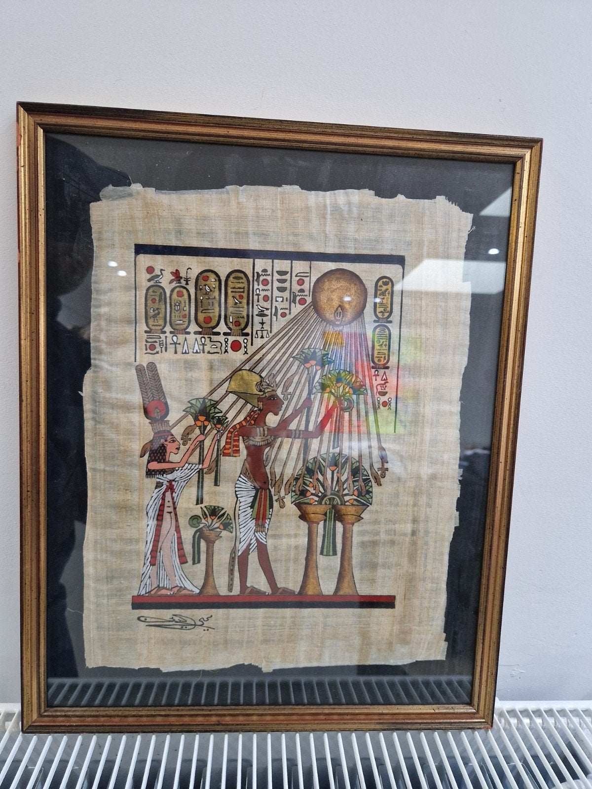 peinture sur papyrus, Enlèvement ou Envoi
